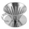 Stainless Steel Pour Over Coffee Dripper Cone Filter Cup Stand