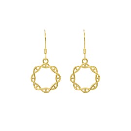 ScienceFox DNA Helix Earrings 925 Sterling Silver Gold Rose Gold Organic Chemistry Double Helix