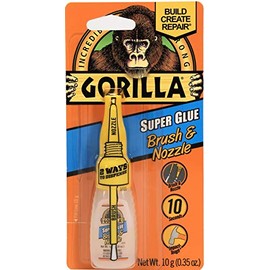 Gorilla Super Glue Brush & Nozzle, 10 g