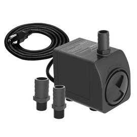 Knifel Submersible Pump 300GPH Ultra Quiet with Over Heating Protection 6ft High Lift for Fountains, Hydroponics, Ponds, Aquariums & More…