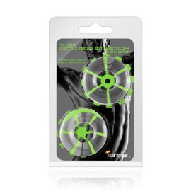 Ignite Thick Power Stretch Donuts - Clear Pack Of 2