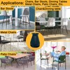 Extra Small Silicone Chair Leg Floor Protectors with Felt, FIT
