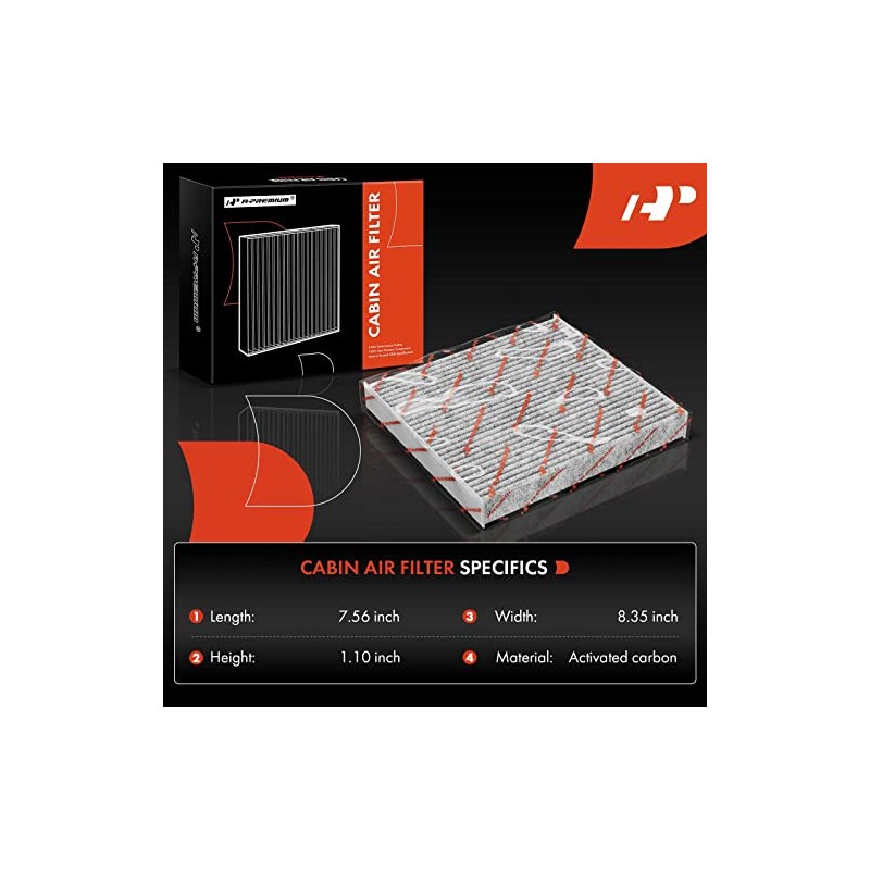 A-Premium - Filtro de aire para motor y cabina de