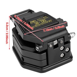 HERCHR Optical Fiber Cleaver, SKL-6C High Strength Fiber Optic Cleaver Optical Fiber Cable Cutting Tool with Bag For125um Optic Fiber