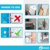 Neoera Door Stopper Wall, 3.15" Round Soft Rubber Door Stop,