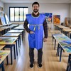 School Smart Vinyl Apron with Pocket, Waterproof, 33 x 21