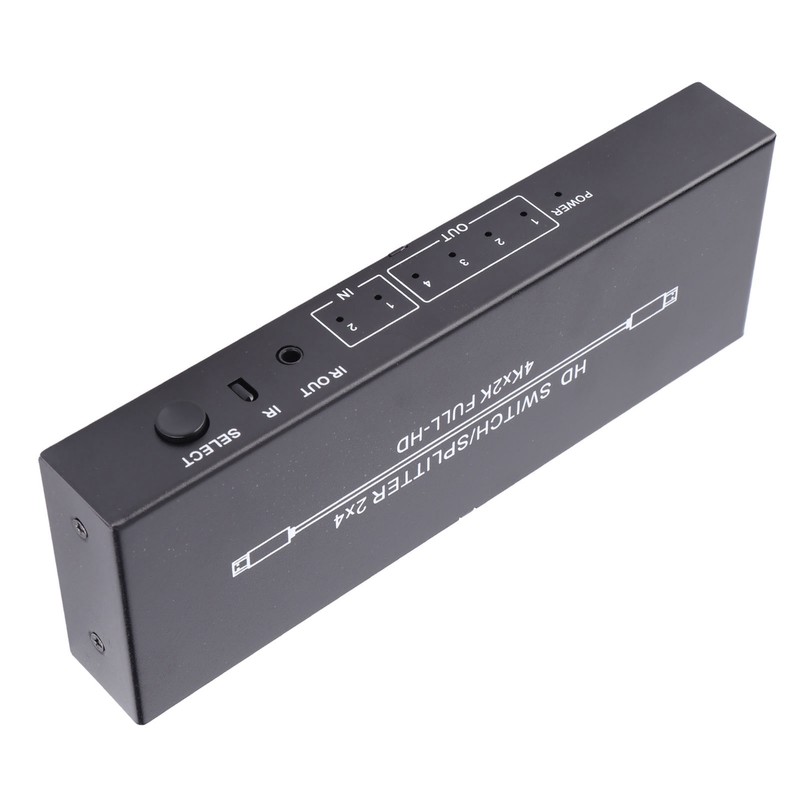 HD Multimedia Interface Splitter 2 in 4 Out 4K HD