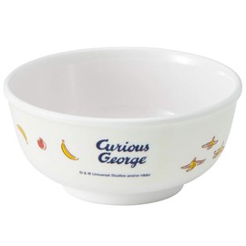 Skater M320-A Curious George Melamine Rice Bowl 8.5 fl oz (240 ml)