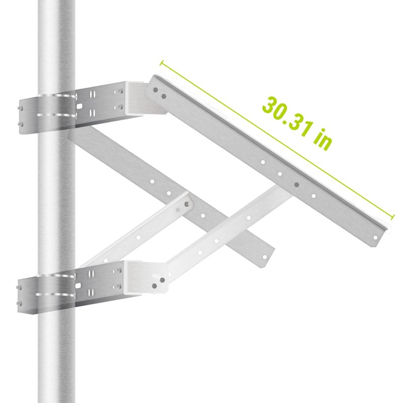Newpowa Solar Mounting Bracket Universal Double Arm for Pole/Wall Installation