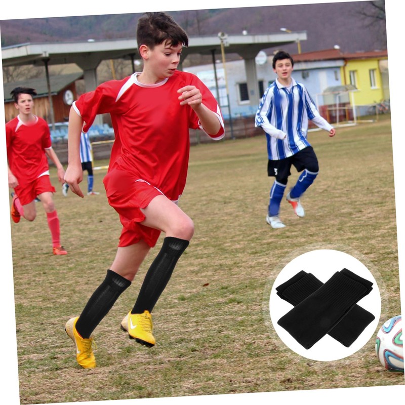 CORHAD Comfortable Shin Guard Socks Football Leg Guard Sleeves Soccer
