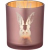 EDZARD Set of 2 Tea Light Holders Rabbit Design Height