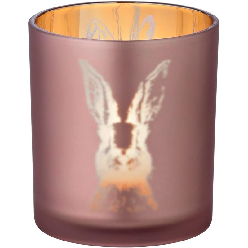 EDZARD Set of 2 Tea Light Holders Rabbit Design Height
