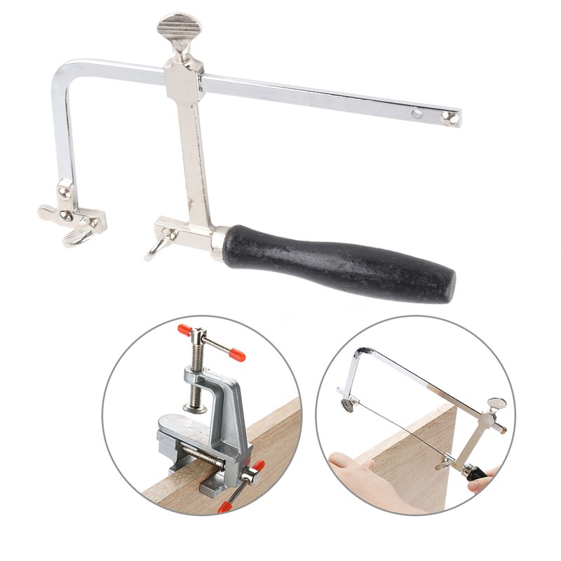 Jewelers Sawbow Saw Frame 12 Blades &amp; Mini Bench Vise