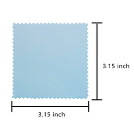 100pcs Premium Jewelry Cleaning Cloth, Keeps Jewelry Clean and Shiny.Silver Polishing Cloth Individually Wrapped.(Yellow, 3.15" x 3.15")