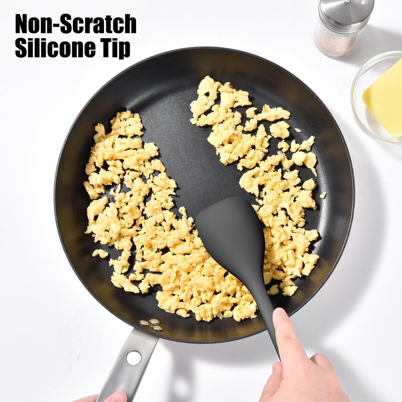 Doosu Silicone Spoon Spatula, 600ºF Heat-Resistant Food Grade Rubber Spoonula