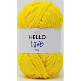 Hello Love Yarn, School Yellow, 100g