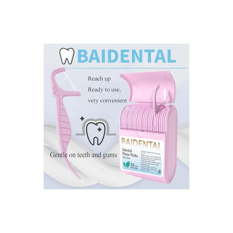 Estuche para hilo dental (2 cajas con 104 palillos de