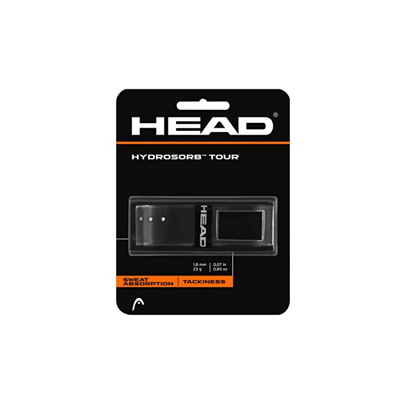 HEAD Hydrosorb Tour Tennis Replacement Grip - Tacky Racquet Handle