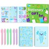 Xqumoi Axolotl Sticky Note A5 Notebooks Pens Stationary Set -