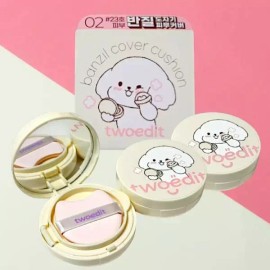 Tweddit 투에딧 반질 커버쿠션 X세숑 23호 내추럴 x 3개 Two Edit Radiant Cover Cushion X Session No. 23 Natural x 3 Pieces [Shiny Cover Cushion No. 23 Natural x 3 units]