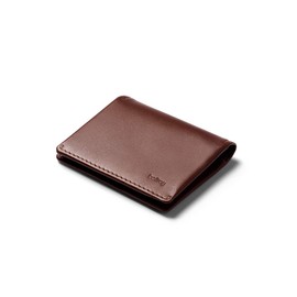 Bellroy Slim Sleeve Wallet (Leather Front Pocket Wallet, Thin Bifold Design, Holds 4-12 Cards, Folded Notes) - Cocoa Java