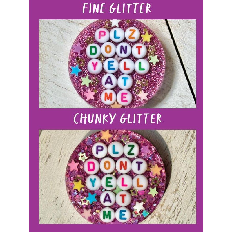 Plz Don’t Yell at Me Handmade Resin Badge Reel with