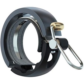 Knog Oi Luxe Bicycle Bell, Black/Grey, Diameter S, 22.2 mm 2021