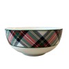 Mikasa TARTAN WHITE Christmas Plaid Fruit Dessert Bowls 4.5in Set