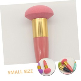Baluue Makeup Sponge Powder Puff Handle Foundation Makeup Tool Blending Sponges for Women Lightweight Supple Material Wet Dry Application