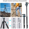 JAFUQAW Camera Tripod,68" / 174cm Lightweight Travel Tripod & Monopod
