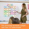 Wehhbtye Greeting Choice Classroom Rules Posters,Social Greeting Poster,Classroom Must Haves