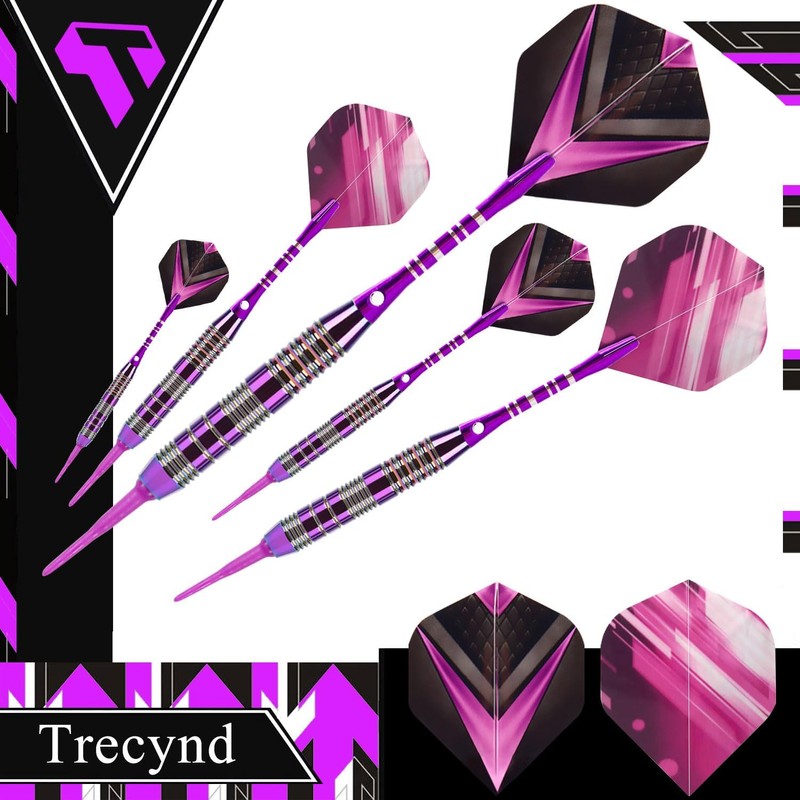 Trecynd Darts with Plastic Tip for Electronic Dartboard Soft Darts