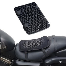 Motorcycle Seat Cushion, Gel Cushion Motorcycle, Motorcycle Foldable Seat Cushion, Shock Absorbing, Universal Breathable Motorcycle Seat Cushion Pad, Non-Slip Gel Seat Cushion Motorcycle, Seat