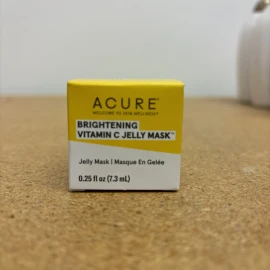 Acure Brightening Vitamin C Jelly Mask .25 oz. Travel Size New Boxed