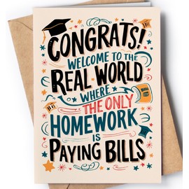 Graduation Card - Funny Graduation Card - Graduation Cards 2025 - College Graduation Card - High School Graduation Card - Granddaughter Graduation Card - Grandson Graduation Card - Congrats