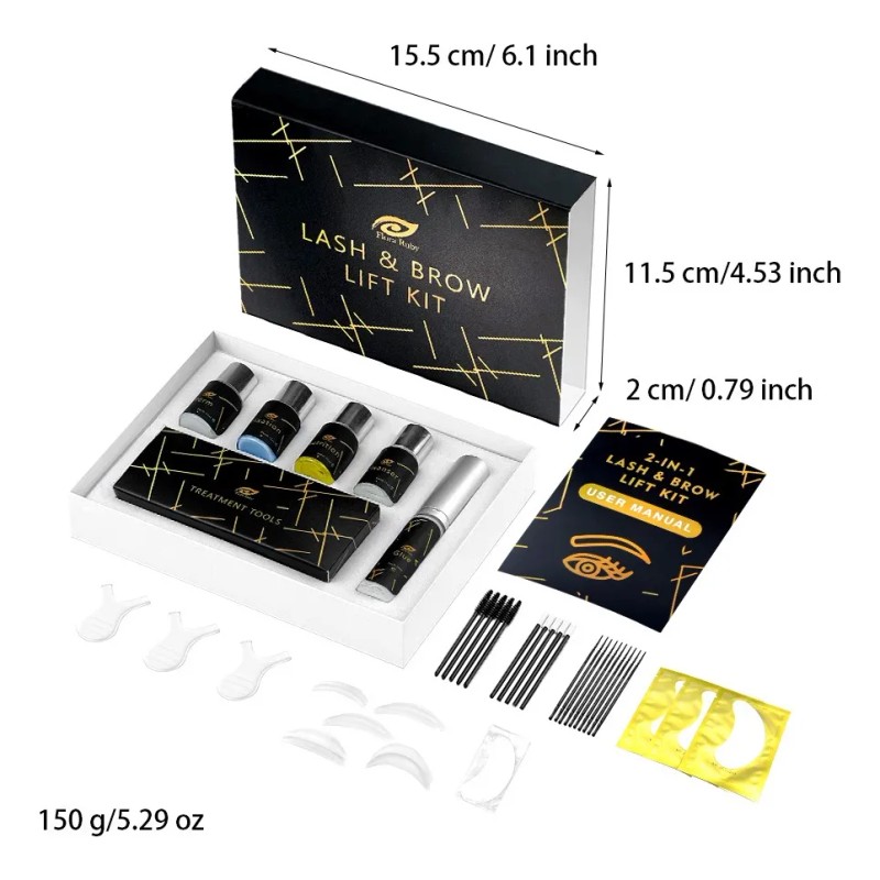 Kit Lash Lifting Rizado De Pestañas 2 En 1 Para