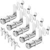 Cylinnda Cabinet Lock with Keys, 2" Extra-Long Cam Locks keyed