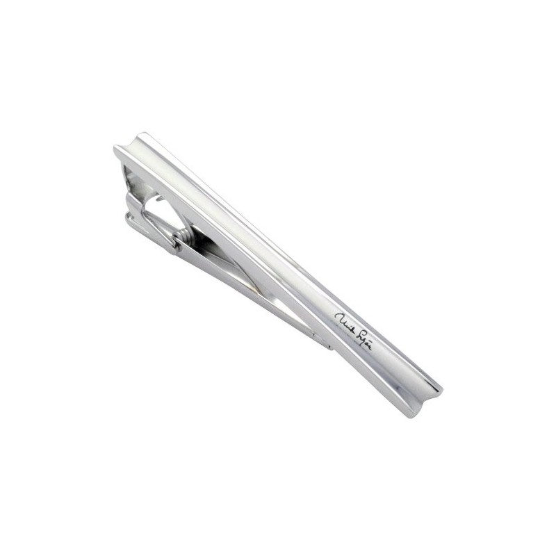 mila schon se-ms026 Mira Sean Silver Insert Tie Clip, Brass,