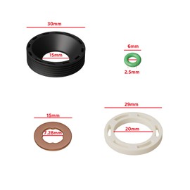 1.6 HDI Injector Gasket, Diesel Injector O-Ring Gasket Set, Injector Gasket, Washer Set, Diesel Injector Gaskets for Peugeot Ford