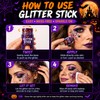 Halloween Face Glitter Stick, Halloween Hair Glitter for Kids and