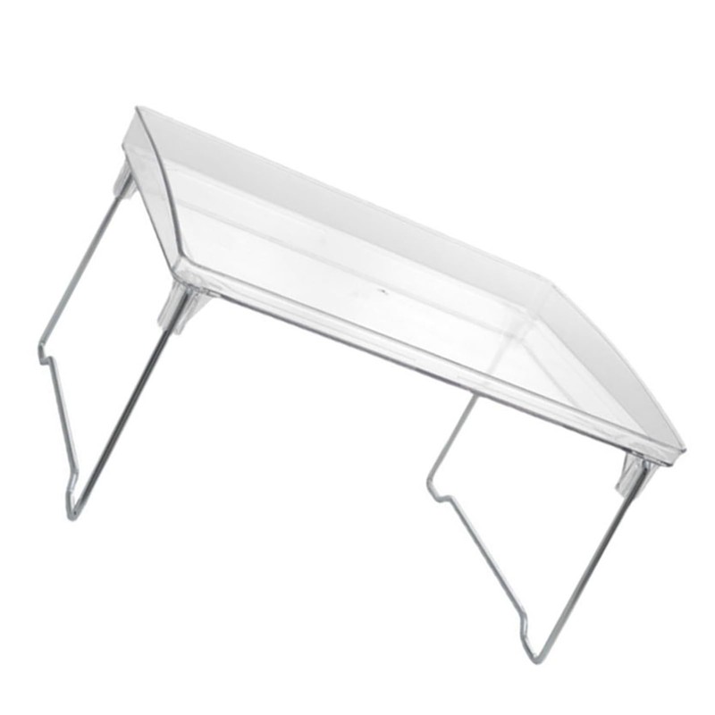 Jenngaoo Transparent Storage Shelf，Transparent Acrylic Foldable Desktop Organizer Multifunctional Space