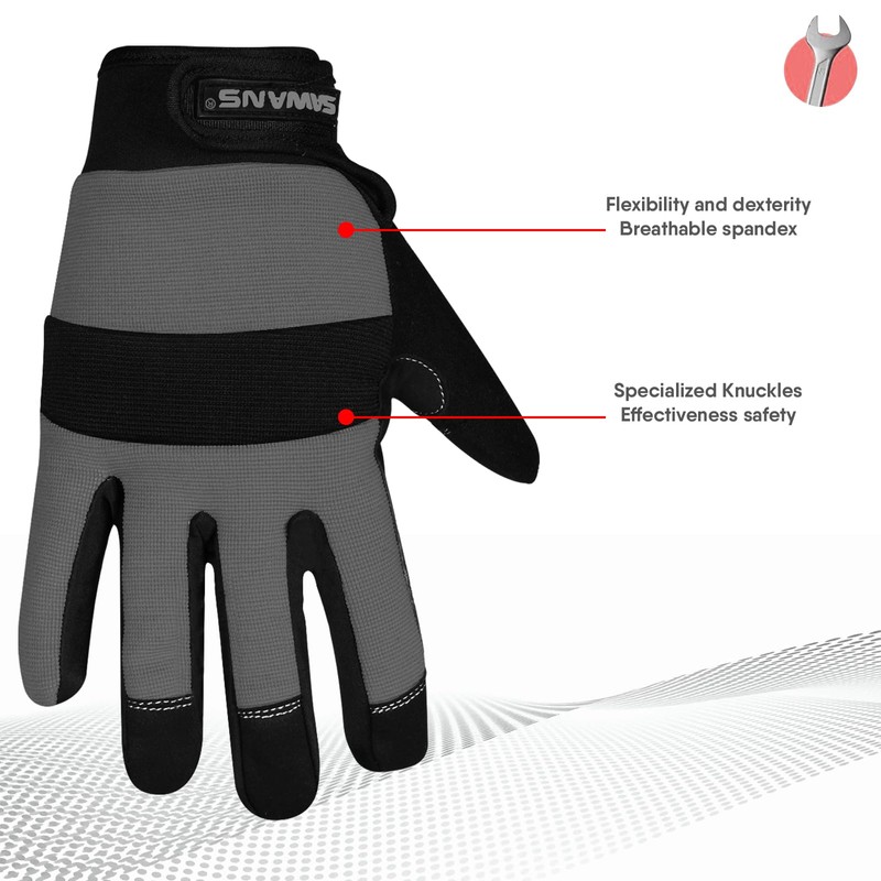 Safety Work Gloves Gardening Working Gloves Mens Women Mechanic Construction