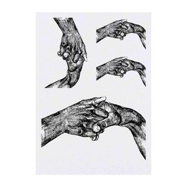 4 x 'Learning to Embrace ' Temporary Tattoos - Water Resistant, Skin-Safe, Non-Toxic Transfers, Mixed Sizes (TO00085602)