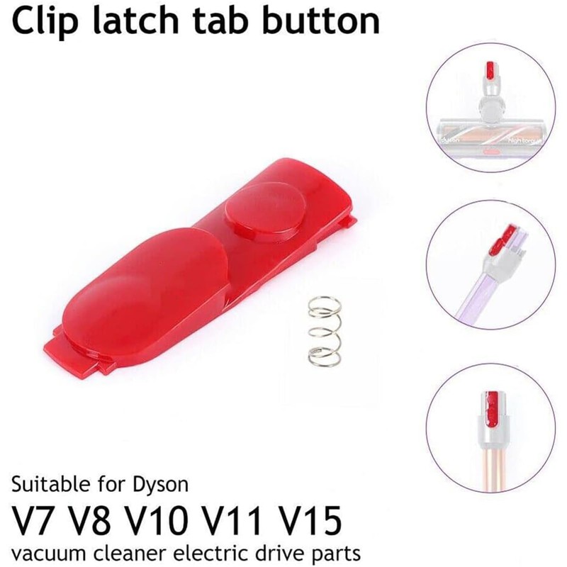 2Pcs Cleaner Head Clip Latch Tab Button, Replacement Parts for