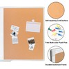 Cork Bulletin Board, 48 X 32 Inches White Magnetic Dry