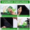 COCODE Black Aquarium Background Static Cling, 78.7"x15.7" Self Adhensive Fish