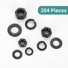 Hex Nuts Assortment Set, Self-Locking Nuts Set, Lock nuts, Carbon