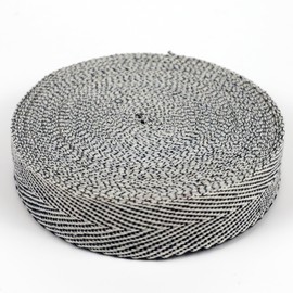 Transparia Light Gray Twill Tape Roll - 1.6" Wide and 24 Yards Long - Designed for Rug Tufting and Sewing DIY Crafts Home Decor, Herringbone Poly Cotton Twill Tape