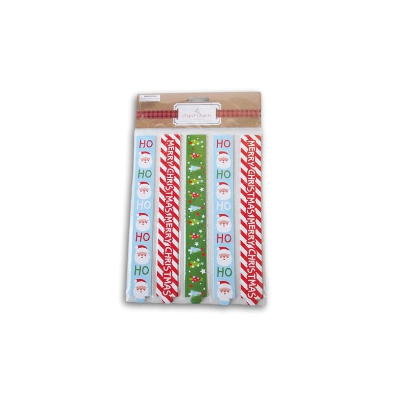Christmas Paper Chain Craft Kit - 100 Christmas Icon Patterned