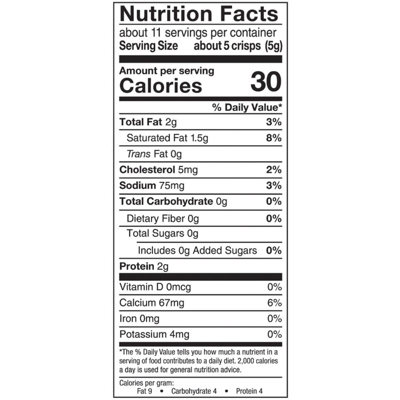 Mrs. Cubbison's Cheese Crisps, Cheddar, Cheddar Cheese Crisps, 1.98 ounce